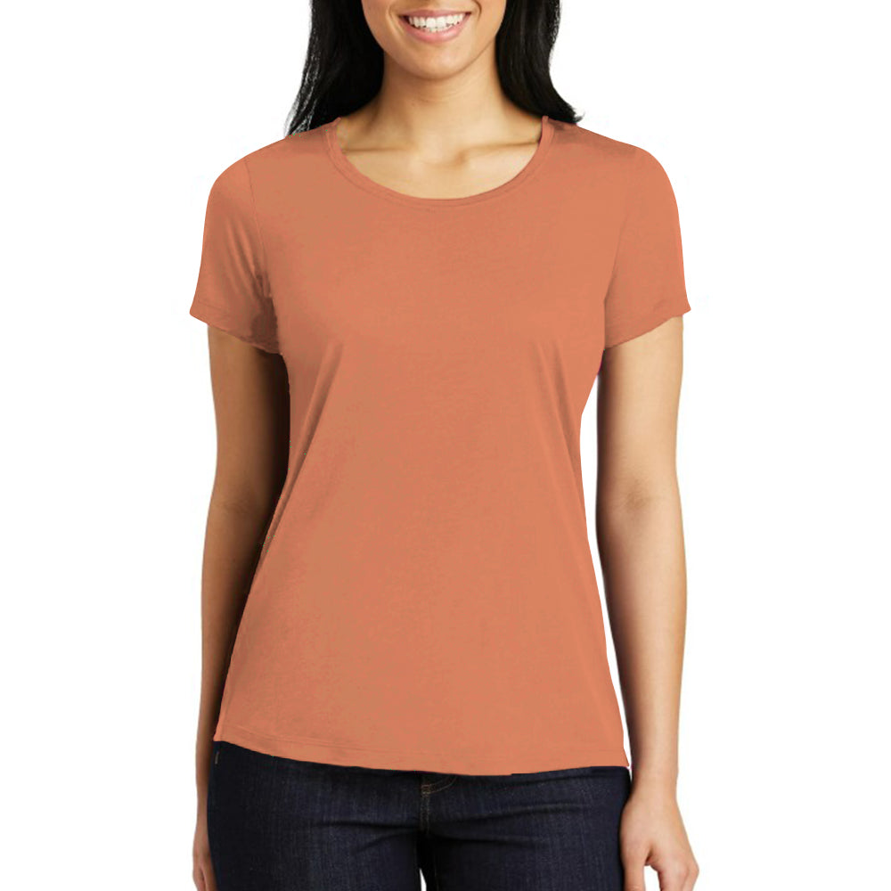 Circle Skinny Fit Short Sleeve Women Tee