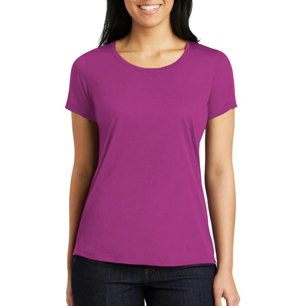 Circle Skinny Fit Short Sleeve Women Tee