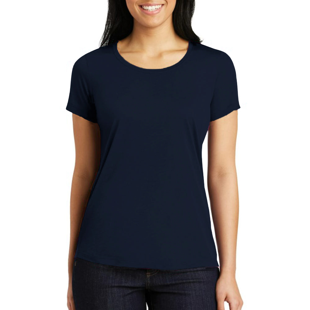 Circle Skinny Fit Short Sleeve Women Tee