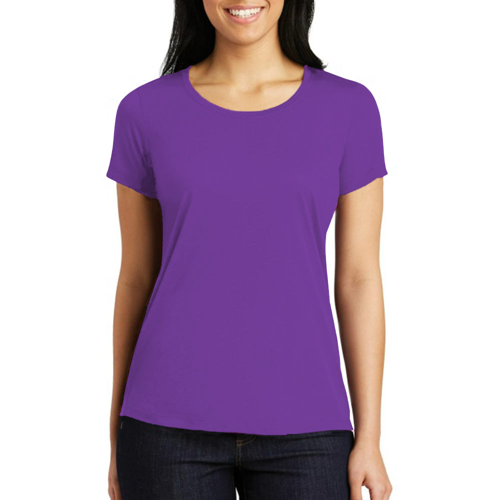 Circle Skinny Fit Short Sleeve Women Tee