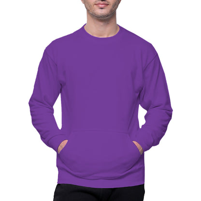 Circle Unisex French Terry Crewneck Sweatshirt with Pocket